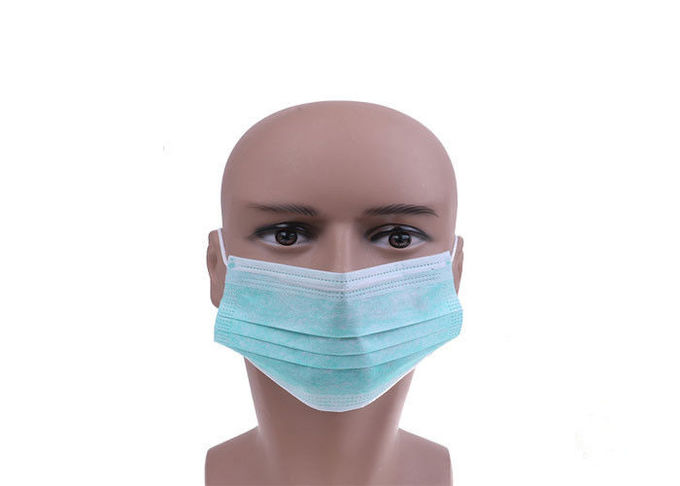 Eco Friendly Standard Earloop Mask Mask, Mặt nạ xanh vô trùng dùng một lần